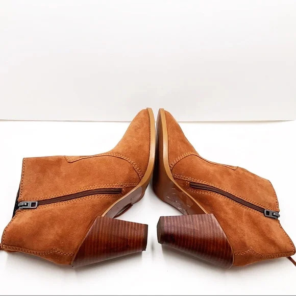 {COACH} Westyn Suede Fringe with Studs Booties